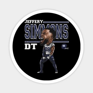 Jeffery Simmons Tennessee Cartoon Magnet